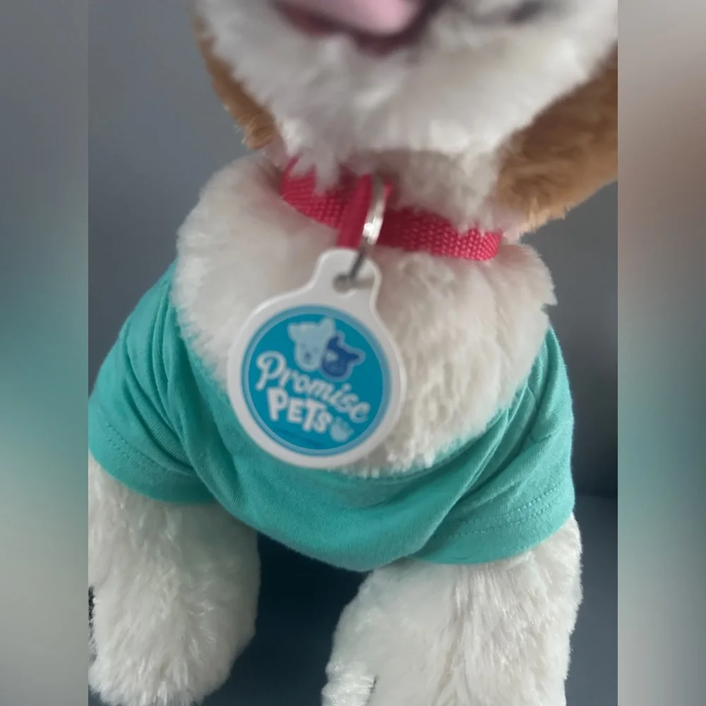 Build A Bear Promise Pets Brown and White Puppy‎